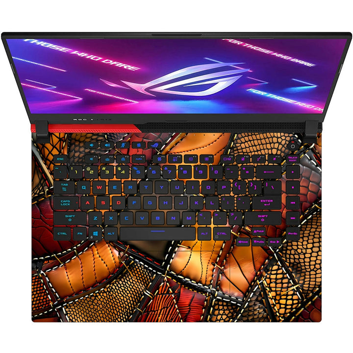 Asus Laptop Skin - Earthy Patchwork Abstract