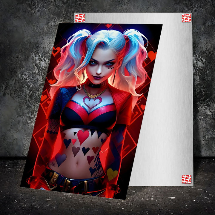 Metal Poster - Anime Harley Quinn