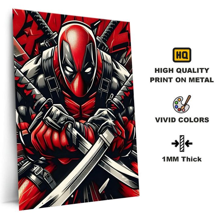 Metal Poster - Superhero Deadpool DP02