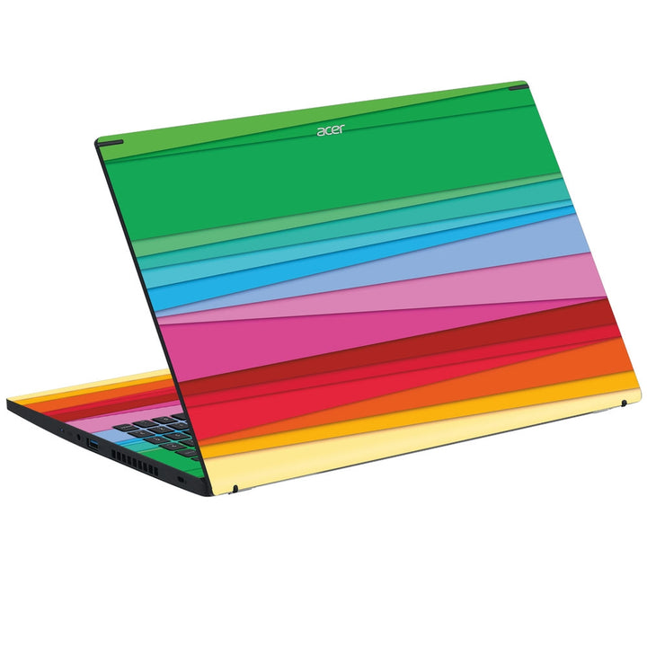 Acer Laptop Skin - Colorful Stripes Splash