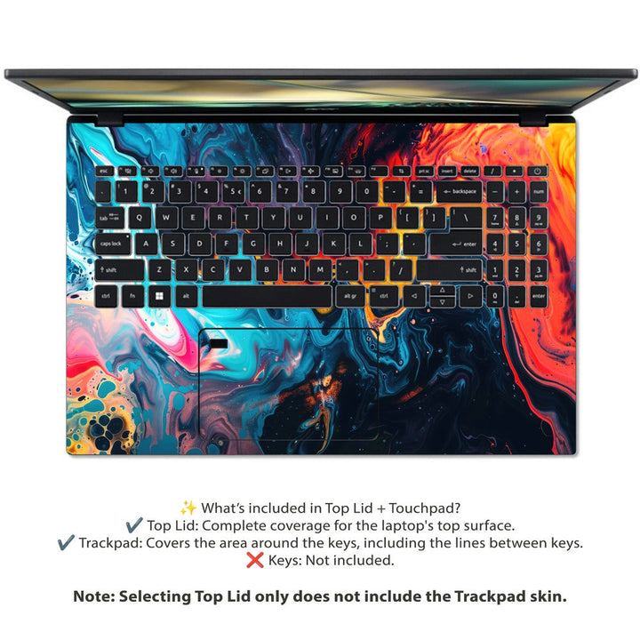 Acer Laptop Skin - Abstract Fluid Art