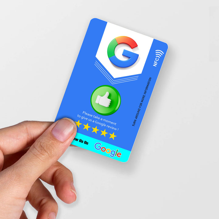 Google Review Card Blue Shield