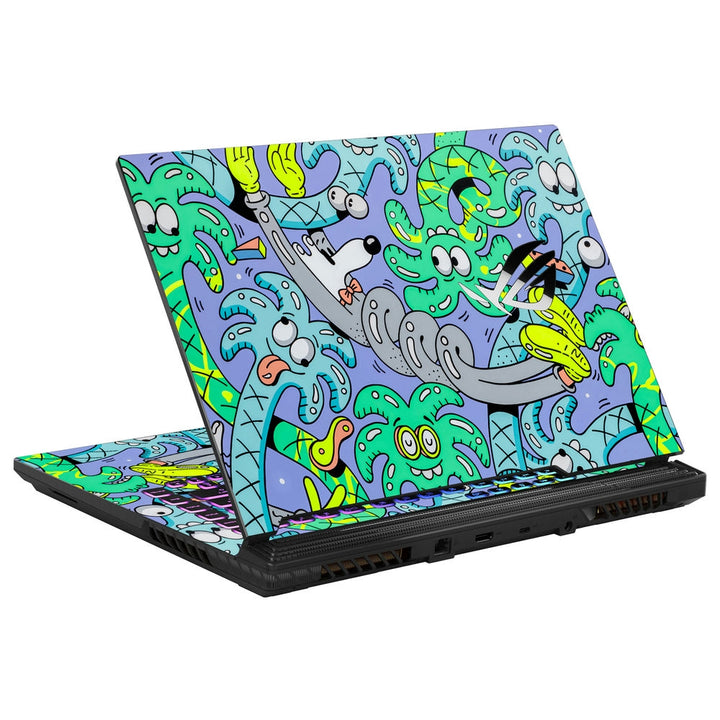 Asus Laptop Skin - Colorful Alien Chaos