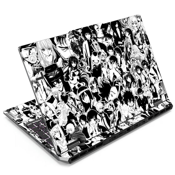 Lenovo LOQ Laptop Skin - Anime Sticker Bomb BW DS1