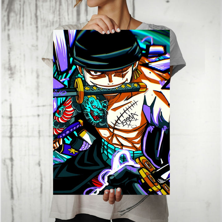 Metal Poster - One Piece Roronoa Zoro OP39