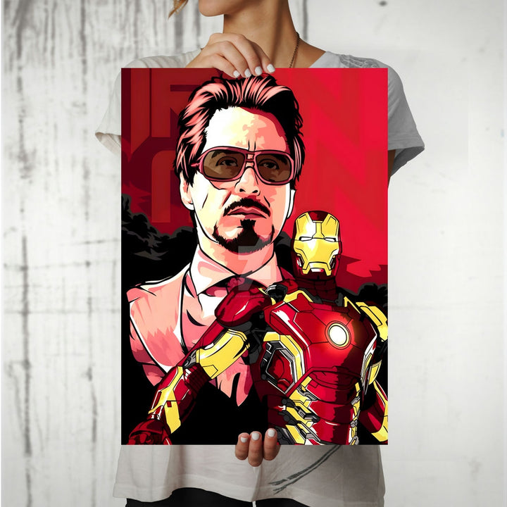 Metal Poster - Superhero Iron Man IM07