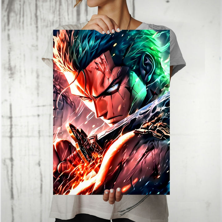 Metal Poster - One Piece Roronoa Zoro OP37