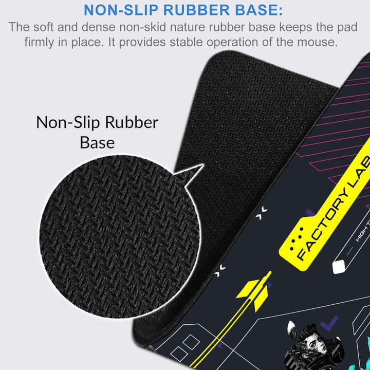 Anti-Slip Desk Mat Gaming Mouse Pad - Cyberpunk Neon Nexus