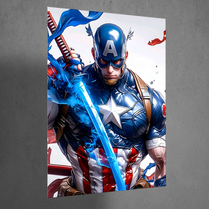 Metal Poster - Superhero Captain America CAP01