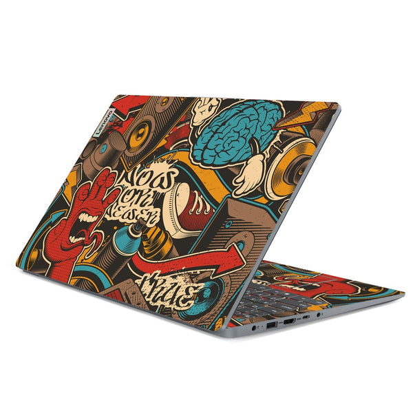 Lenovo Laptop Skin - Spray Brain Graffiti_UV