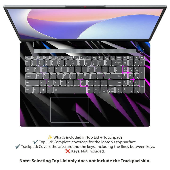 Lenovo Laptop Skin - Neon Blades