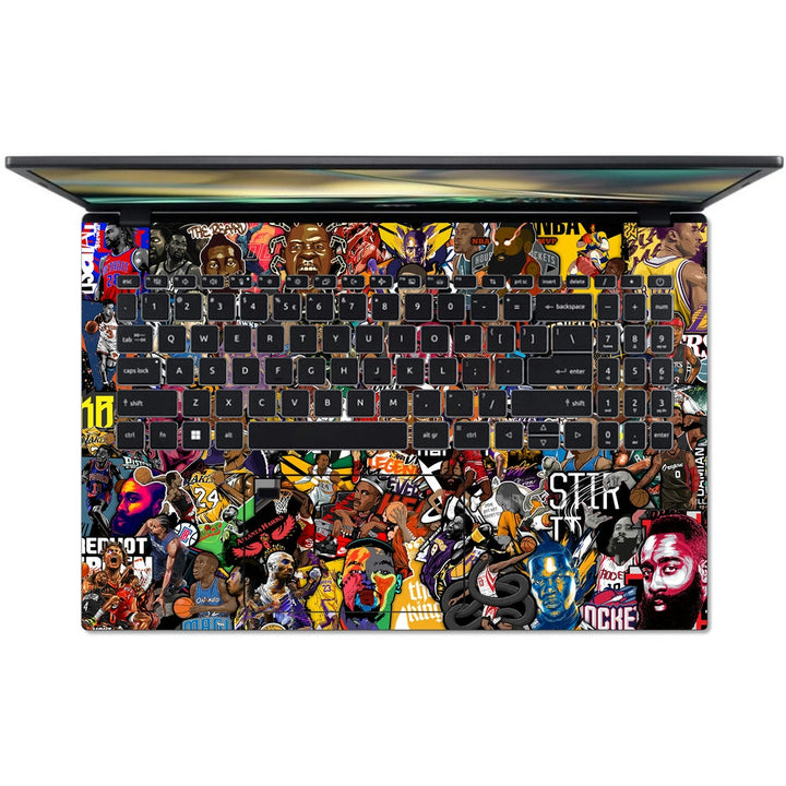 Acer Laptop Skin - Basketball Sticker Bomb DS2