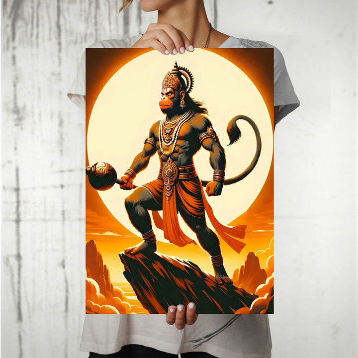 Metal Poster - Lord Hanuman LH09