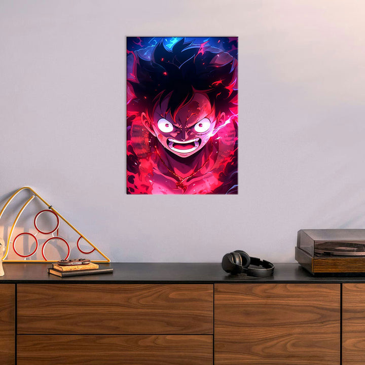 Metal Poster - One Piece Monkey D Luffy OP07