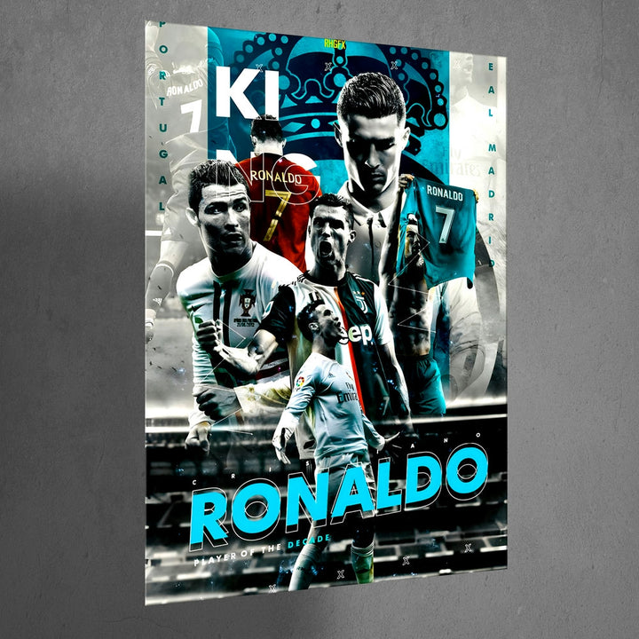 Metal Poster - Footballer Cristiano Ronaldo F06