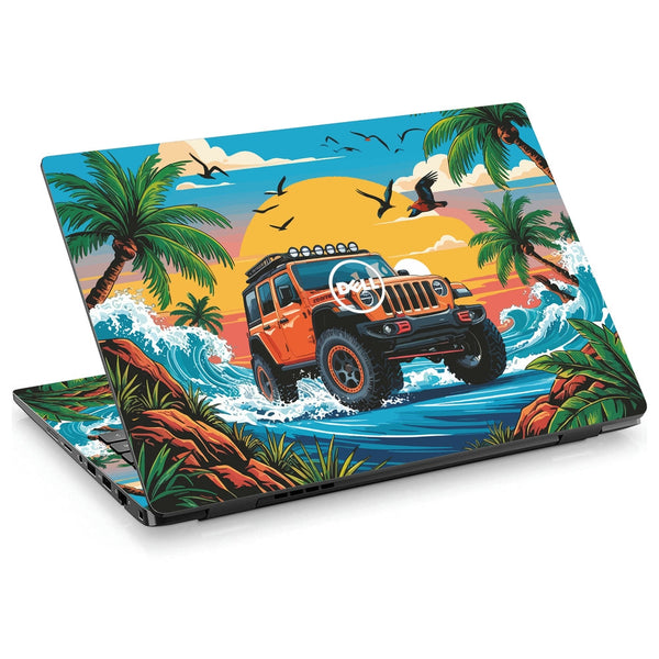 Dell Laptop Skin - Tropical Jeep Safari