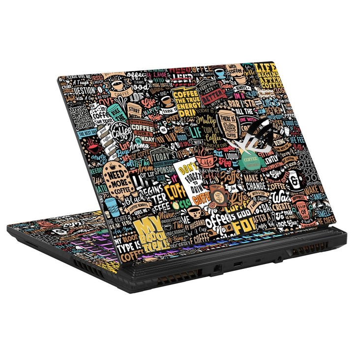 Asus Laptop Skin - Coffee Sticker bomb