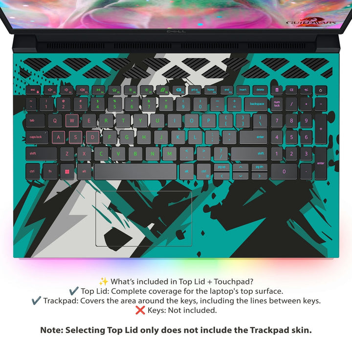 Dell Laptop Skin - Aqua Blast