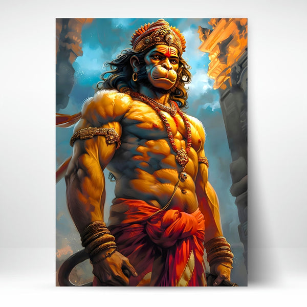 Metal Poster - Lord Hanuman LH02