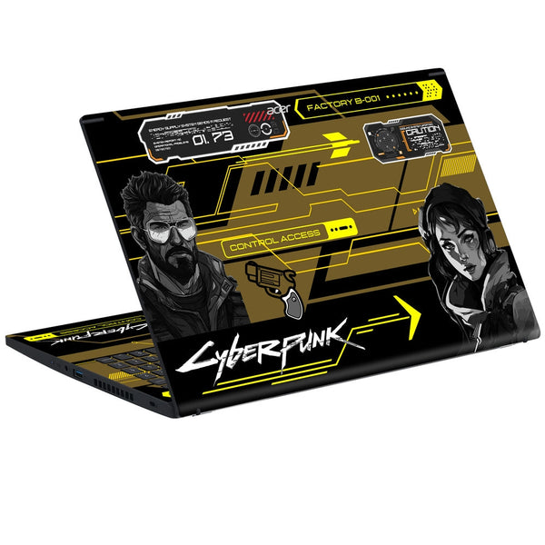 Acer Laptop Skin - Cyberpunk Neon Raiders