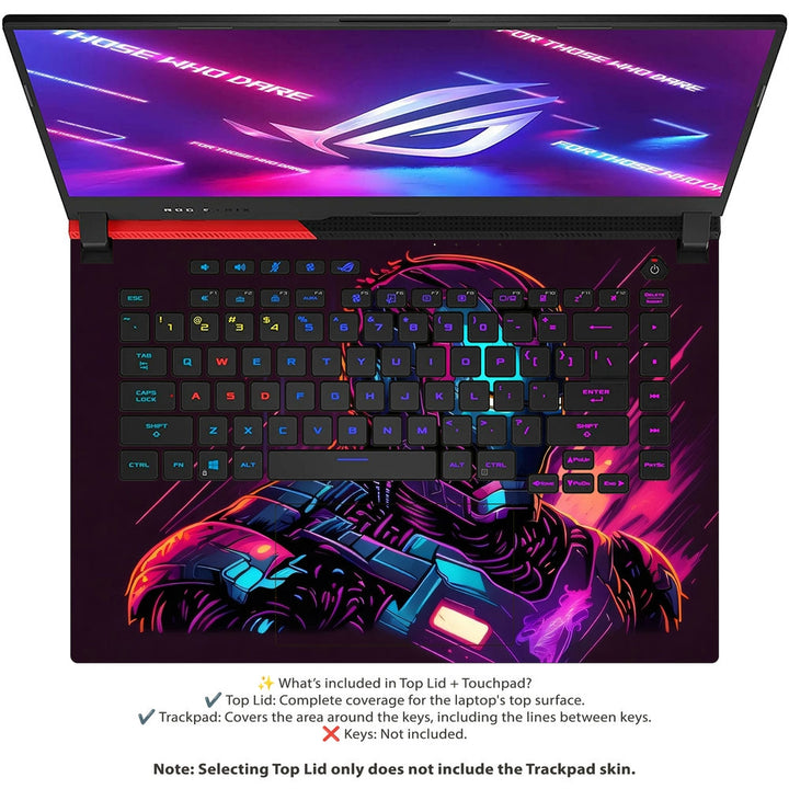 Asus Laptop Skin - Iron Man Purple