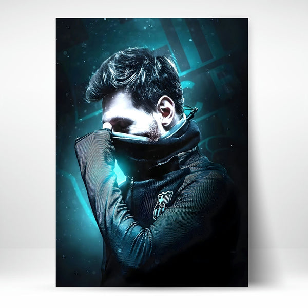 Metal Poster - Footballer Lionel Messi LM04