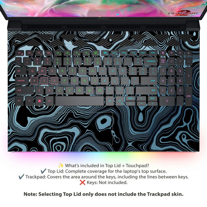 Dell Laptop Skin - Topography Pattern TP18