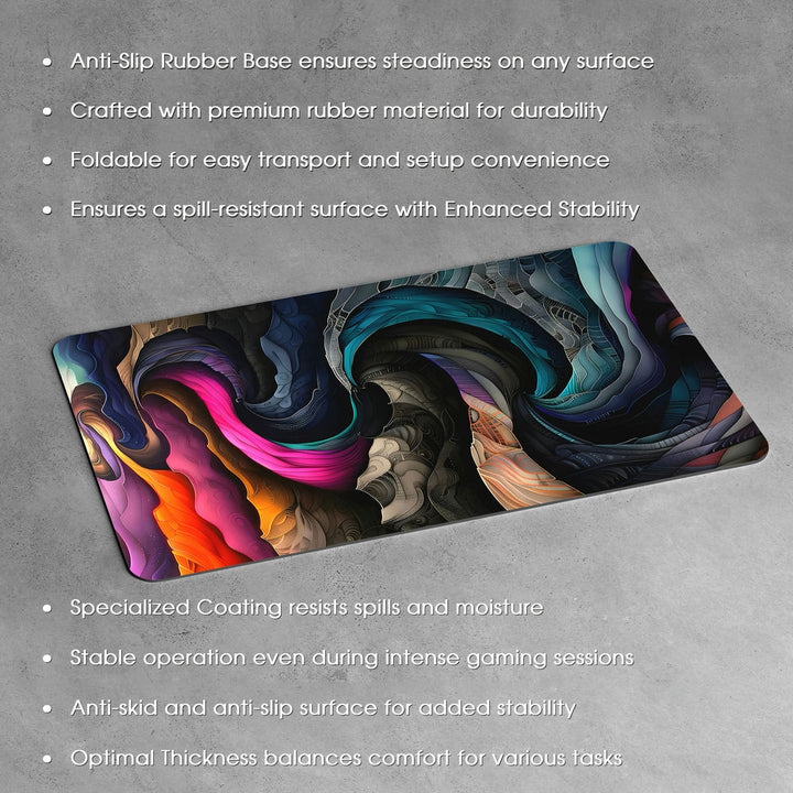 Anti-Slip Desk Mat Gaming Mouse Pad - Mystic Swirl