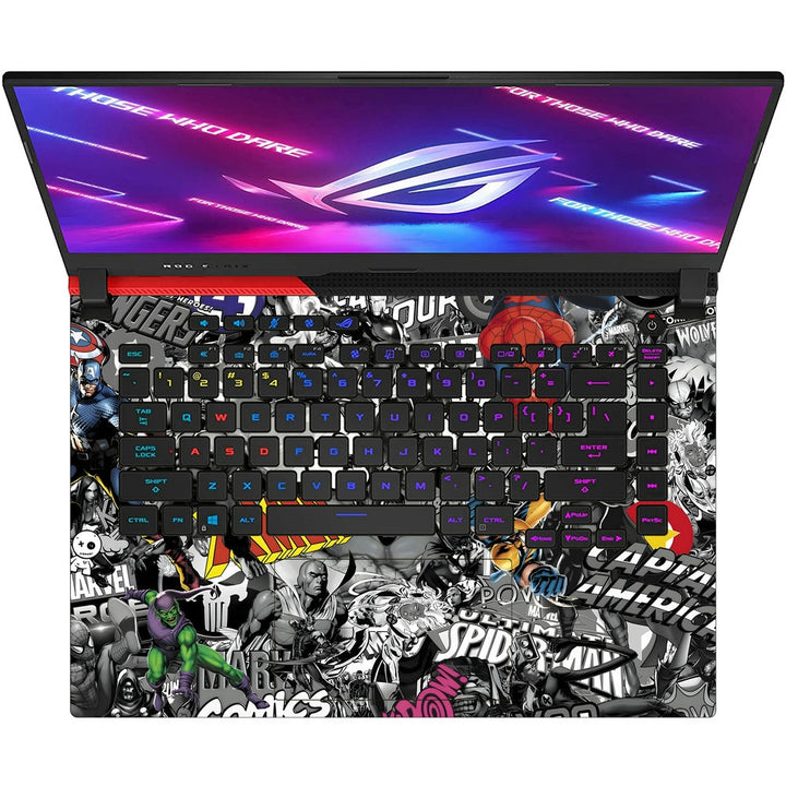 Asus Laptop Skin - Superheroes Sticker Bomb