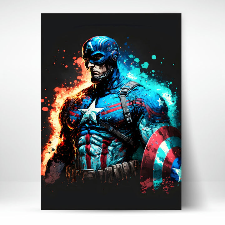 Metal Poster - Superhero Captain America CAP17