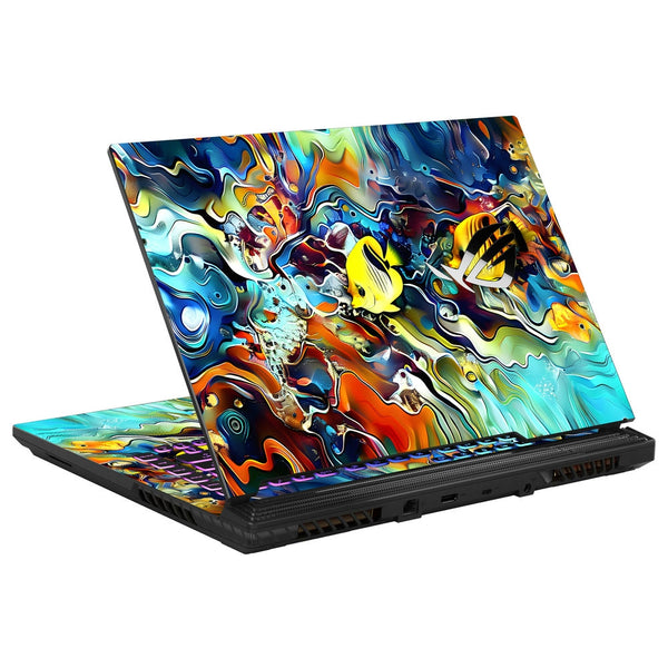 Asus Laptop Skin - Colorful Explosion Abstract Art