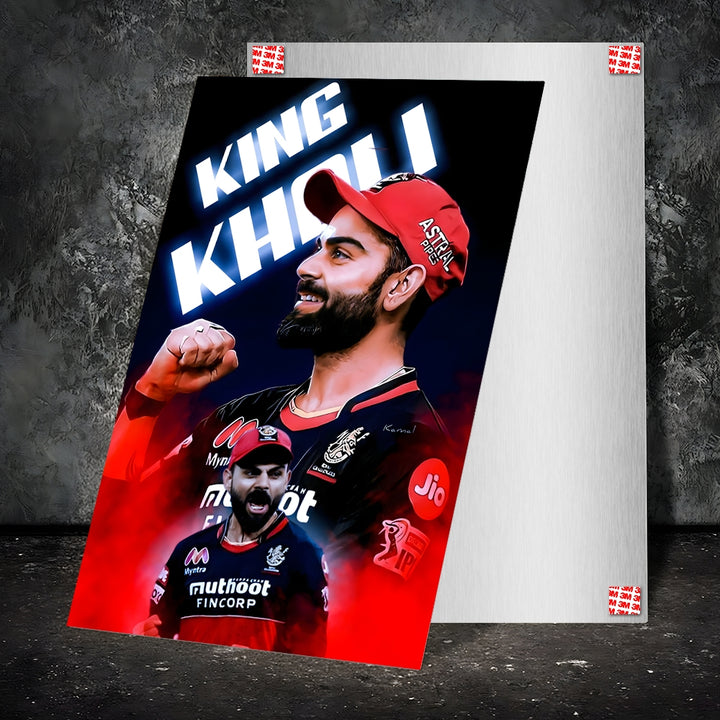 Metal Poster - Indian Cricketer Virat Kohli VK01