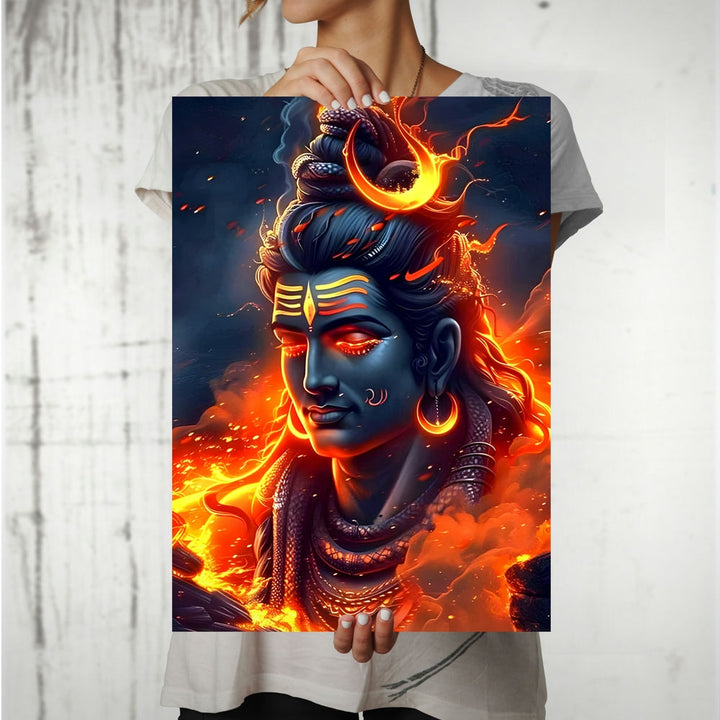 Metal Poster - Lord Shiva LS14