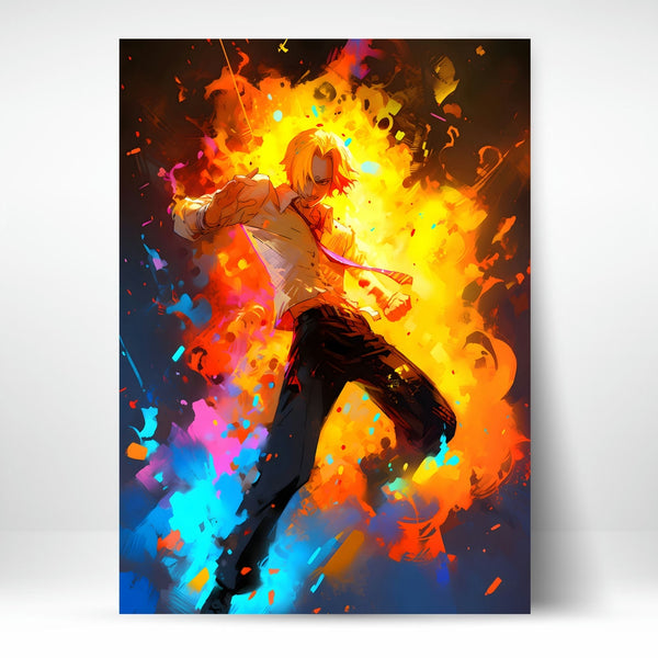 Metal Poster - Anime One Piece Sanji OP69