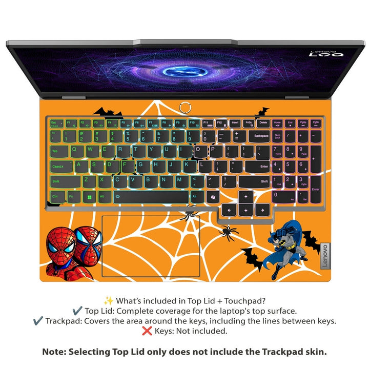 Laptop Skin - Spiderman vs Batman Web