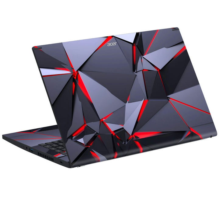 Acer Laptop Skin - Crimson Geometry