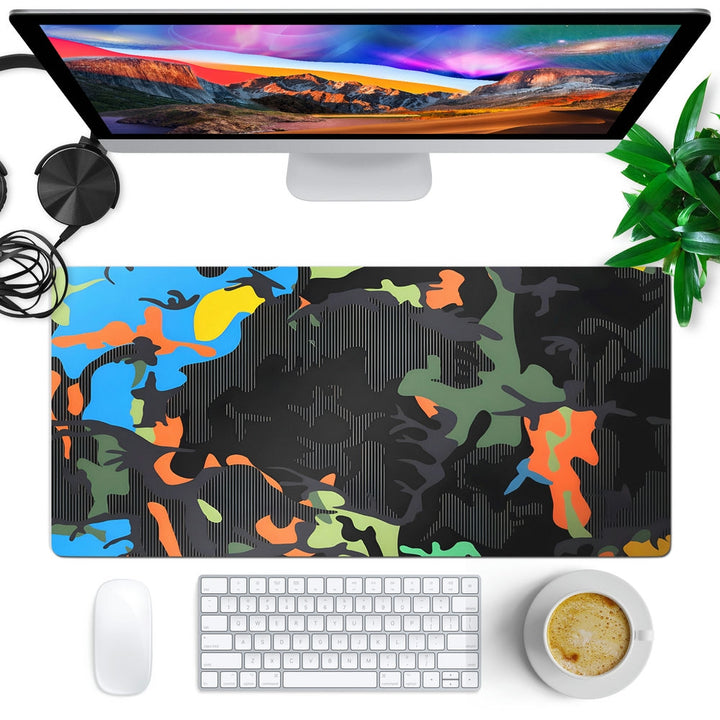 Anti-Slip Desk Mat Gaming Mouse Pad - Camouflage Burst