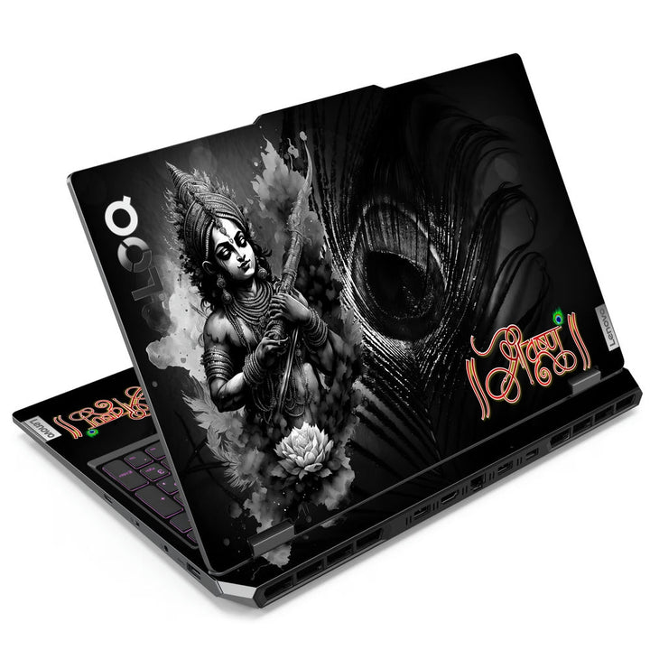 Lenovo LOQ Laptop Skin - Shree Krishna Black Feather