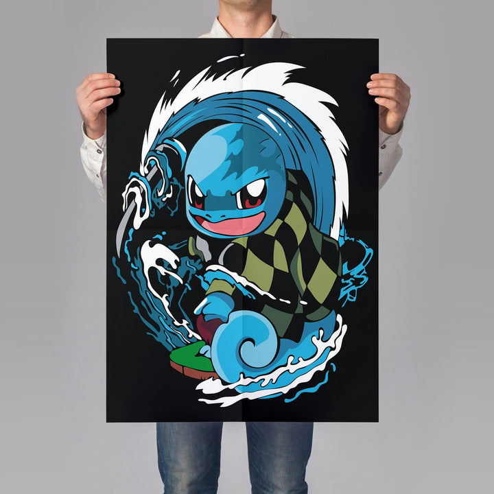 Self Adhesive Textured Vinyl Poster Blue Gengar Pokémon