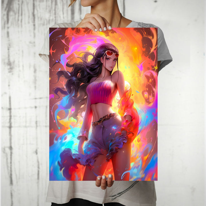 Metal Poster - Anime One Piece Nico Robin OP67