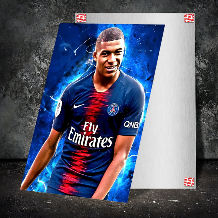 Metal Poster - Footballer Kylian Mbappe KM02