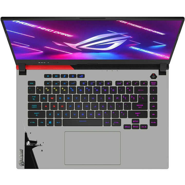 Asus Laptop Skin - Avengers Assemble Force Grey Back