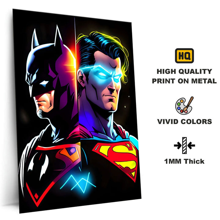 Metal Poster - Superhero Superman Vs Batman SUBA01