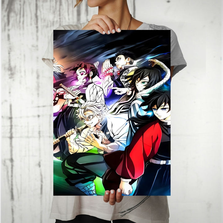 Metal Poster - Anime Demon Slayer DS01