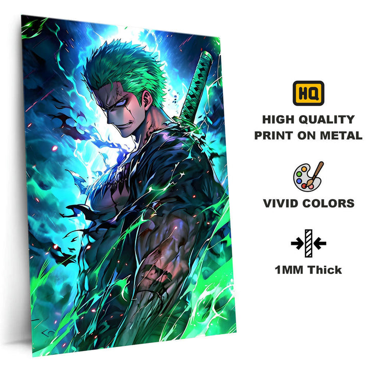 Metal Poster - One Piece Roronoa Zoro OP34