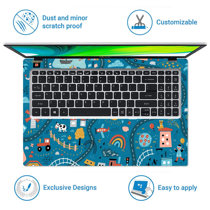 Laptop Skin - Road Map