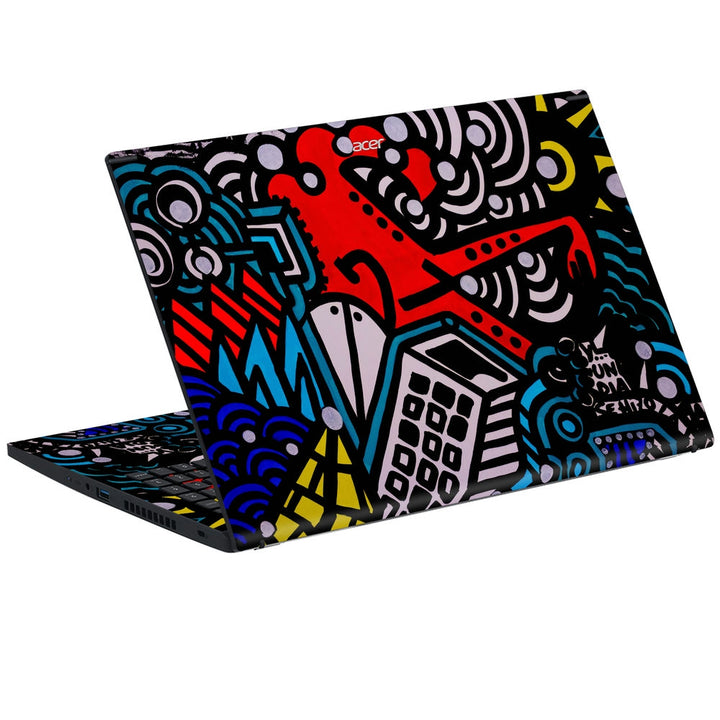 Acer Laptop Skin - Street Art Lines