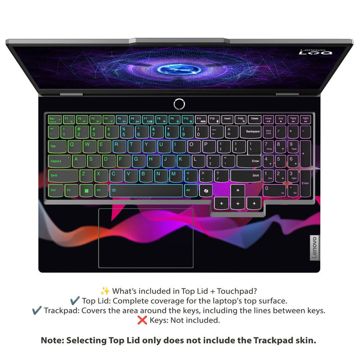 Lenovo LOQ Laptop Skin - Neon Wave