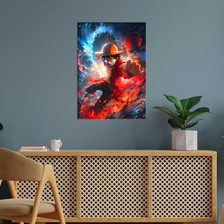 Metal Poster - Anime One Piece Luffy OP64