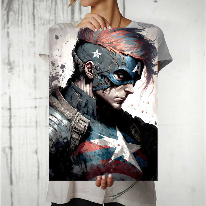 Metal Poster - Superhero Captain America CAP15